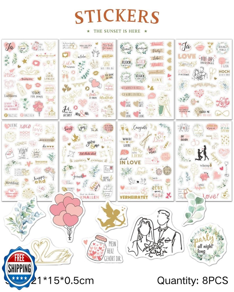 Wedding Scrapbook Paper 12x12, 24 Sheets Double-Sided Decorative Patterned Ca
