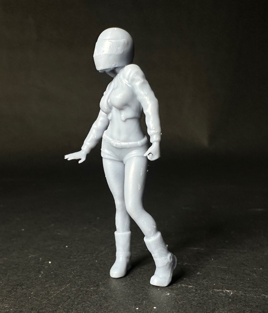 Standing Biker Girl