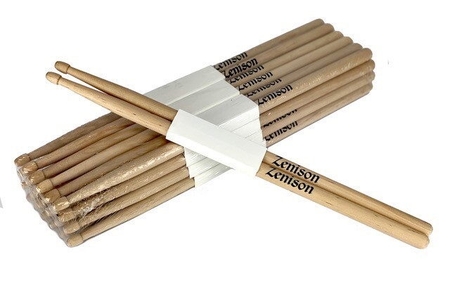 48 Pairs DRUMSTICKS - 7A - Light Thin Quiet Jazz 96 Drum Sticks Maple NYLON TIPS