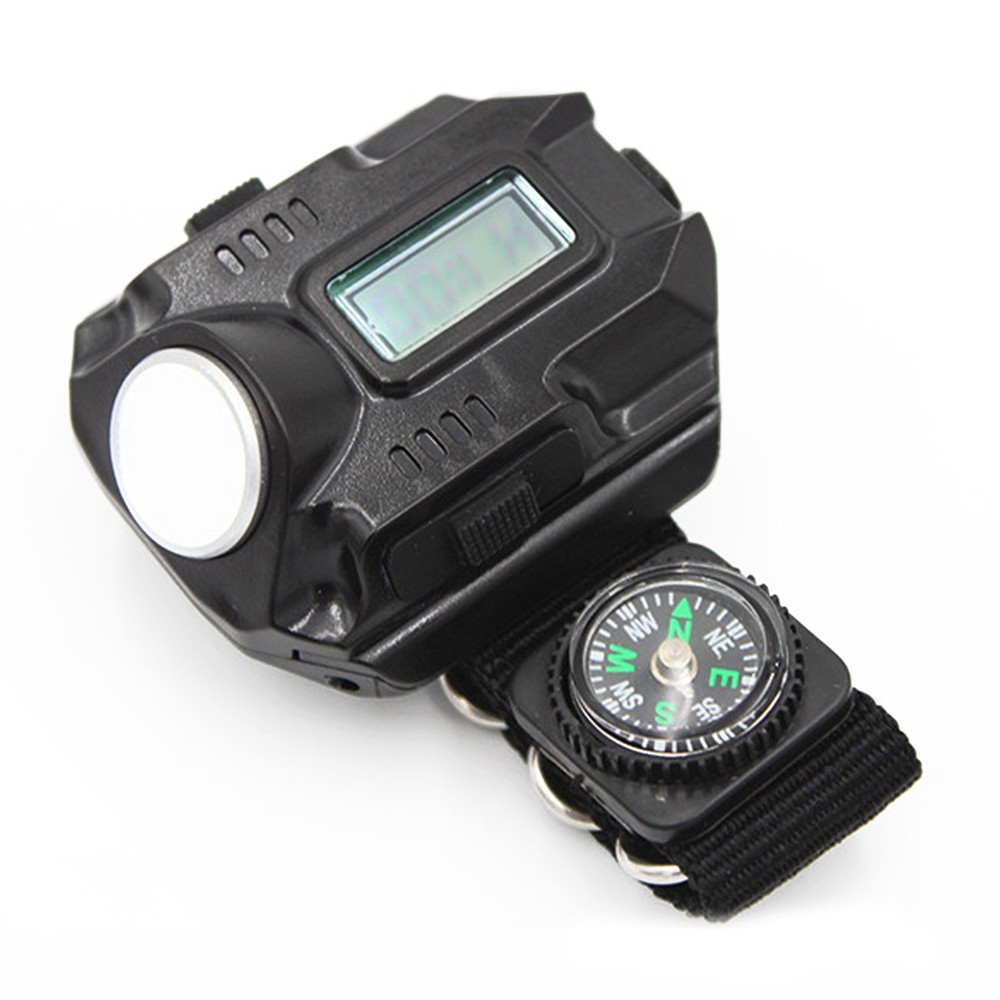 LED Wrist Watch Flashlight Torch Light USB Charging Rechargeable Flashlight D