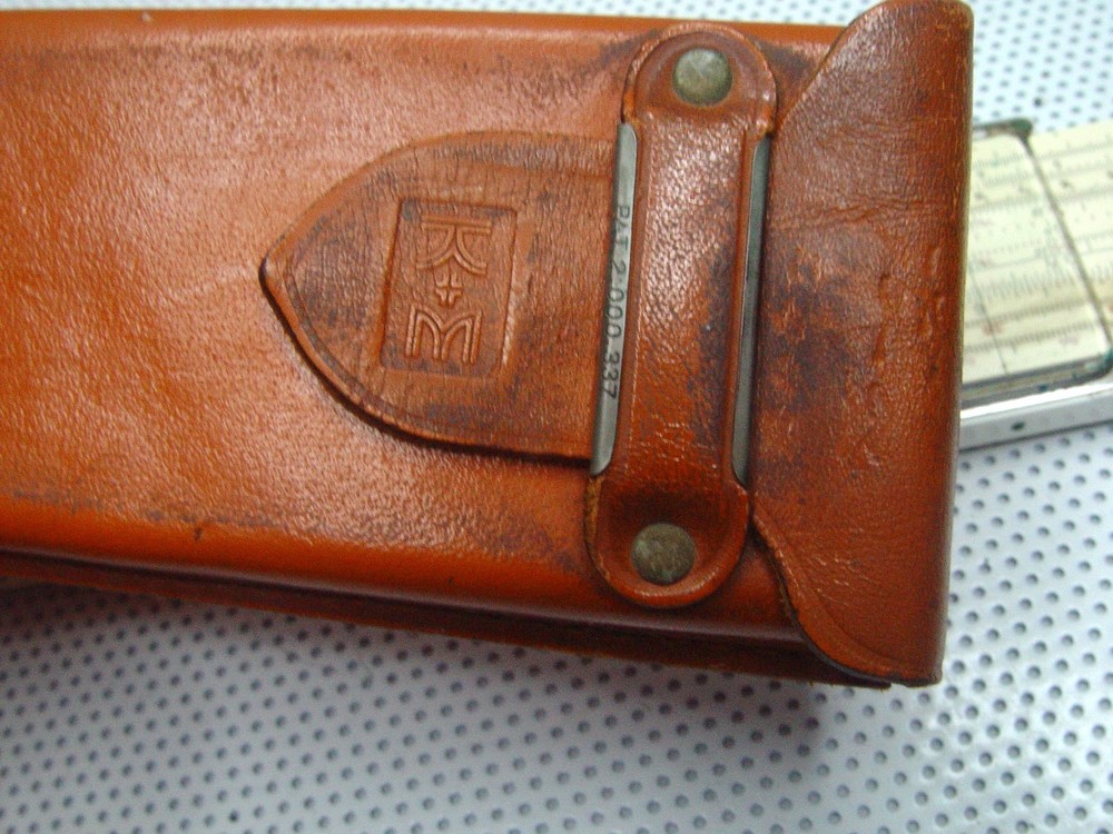 K&E Slide Rule w/ Leather Case