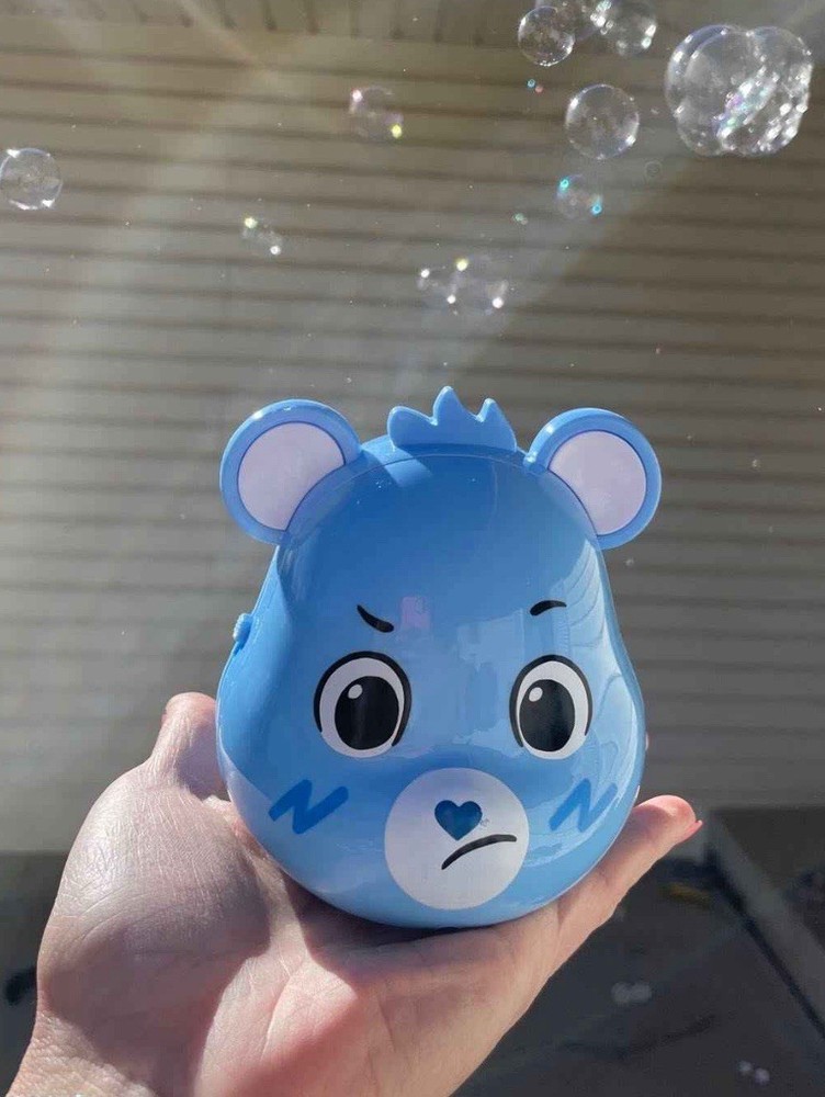 Care Bears Bubble Blower 8.25"H - Blue Grumpy Bear NEW Great Gift For Spring