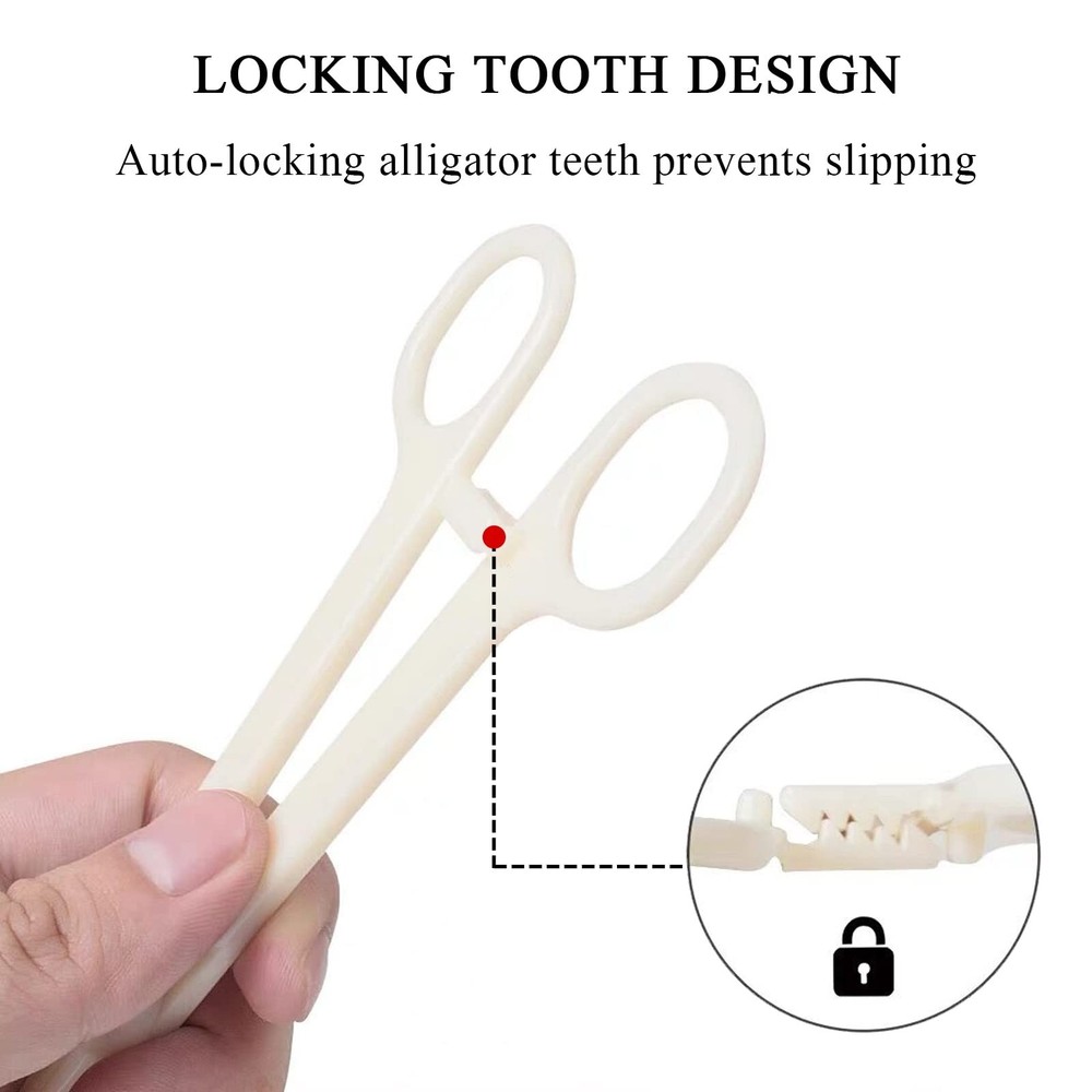 Piercing Clamps - Autdor 25Pcs Piercing Forceps Rounded Slotted Disposable Pi...