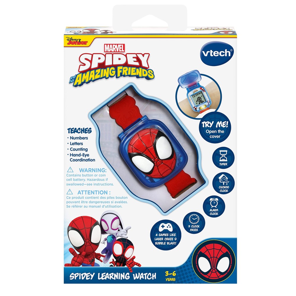 VTech Spidey and His Amazing Friends - Learning Watch Small, Red