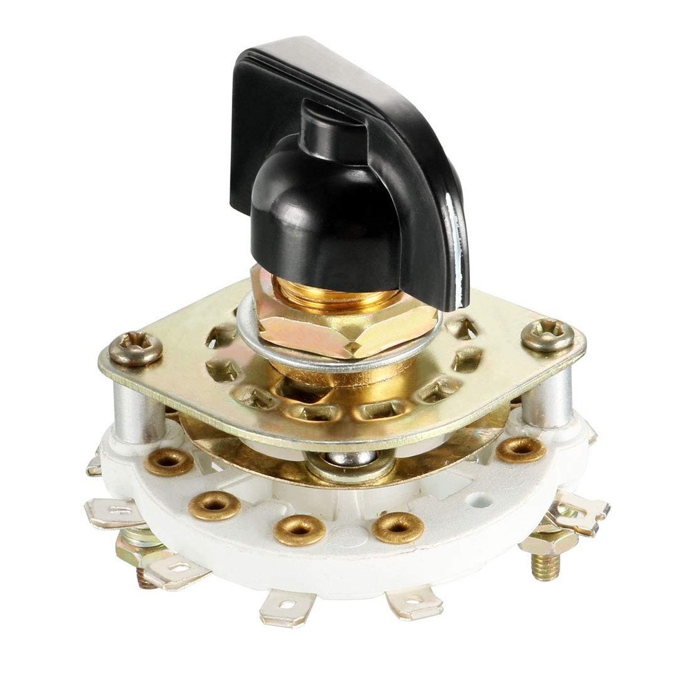 2P4T 2 Pole 4 Position Selectable 1 Deck Band Channel Rotary Switch Selector ...