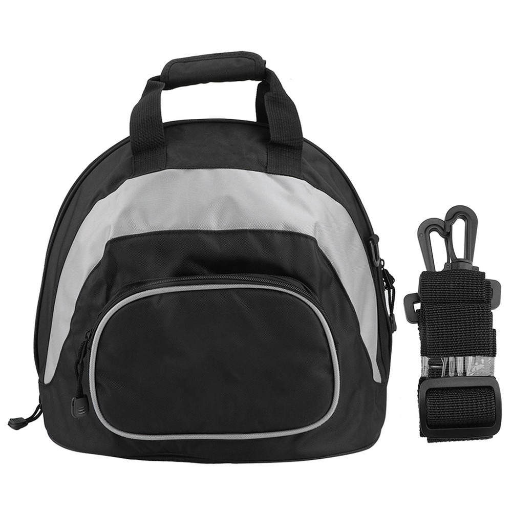Motorcycle Helmet Shoulder Bag - Waterproof Grey Black Backpack