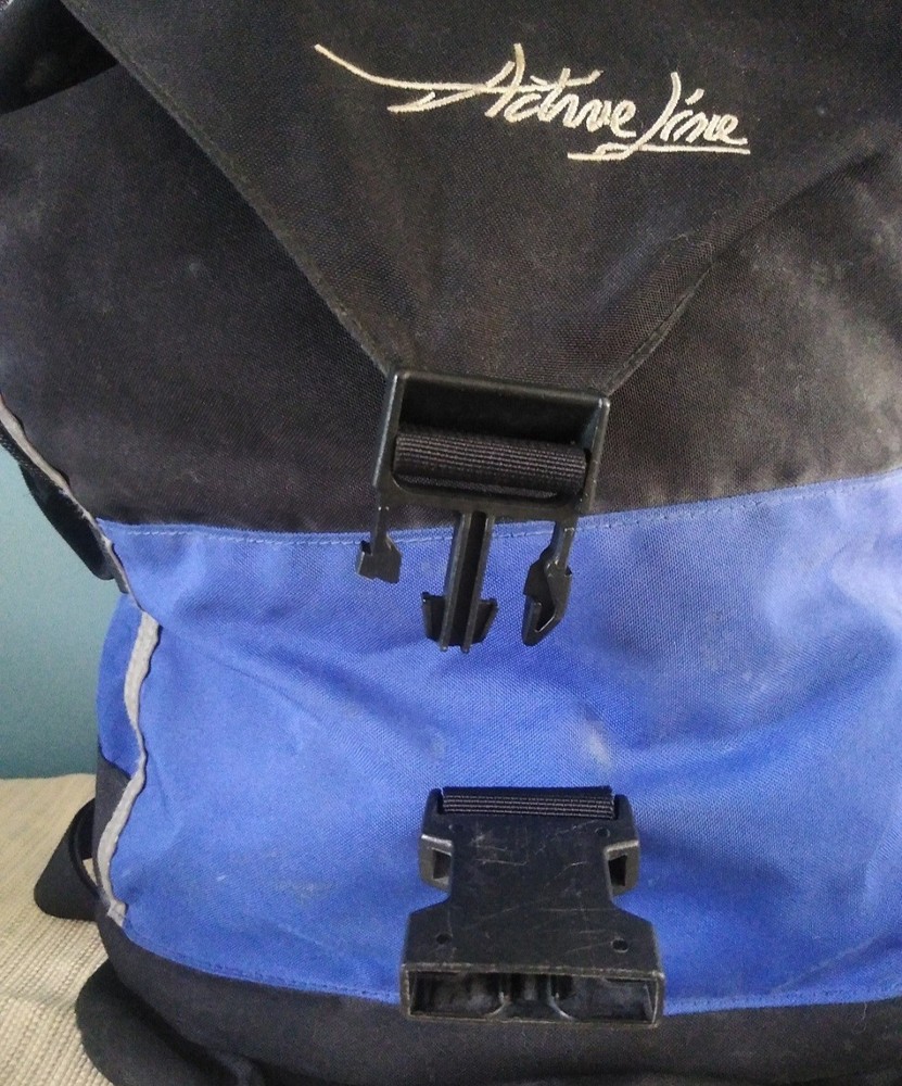 BMW Active Line Drawstring Top Motorcycle Backpack Black And Blue