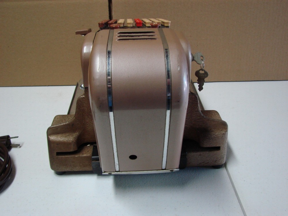 HEDMAN CO. F & E ELECTRIC CHECK WRITER PROTECTOR W/ LOCKING KEYS