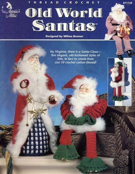 NEW OLD WORLD SANTAS 5 WONDERFUL THREAD DESIGNS