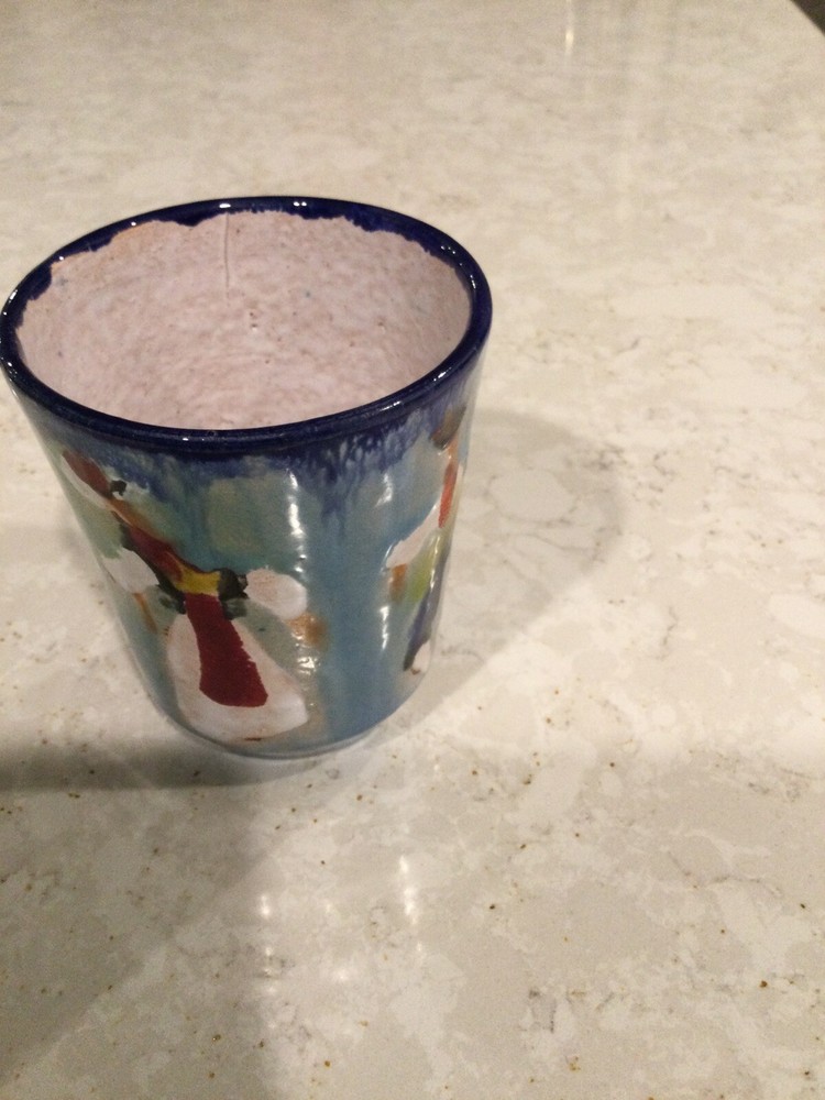 Guatemala Hand Made Cup 3-3/4” Tall 3” In Width