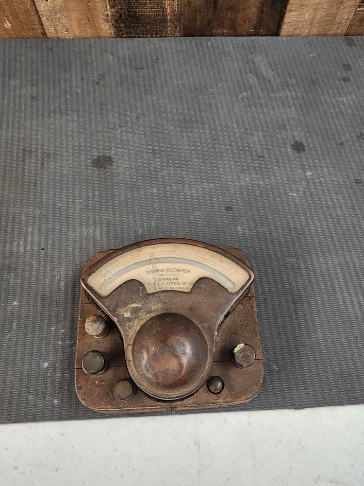 Vintage  Thompson Co  Volt Meter