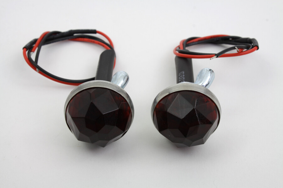 Red LED Reflector Set for Custom Harley Models
