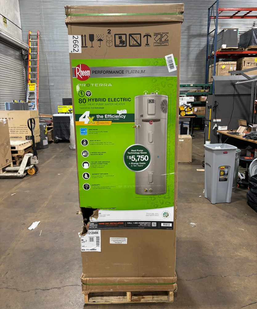 Rheem ProTerra 80 Gal Smart High Efficiency Hybrid  Water Heater XE80T10HS45U1