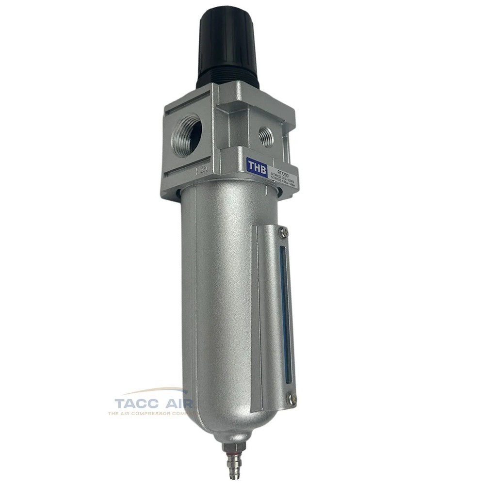 1/2" Compressed Air In Line Compressor Filter & Regulator Combo Piggyback System