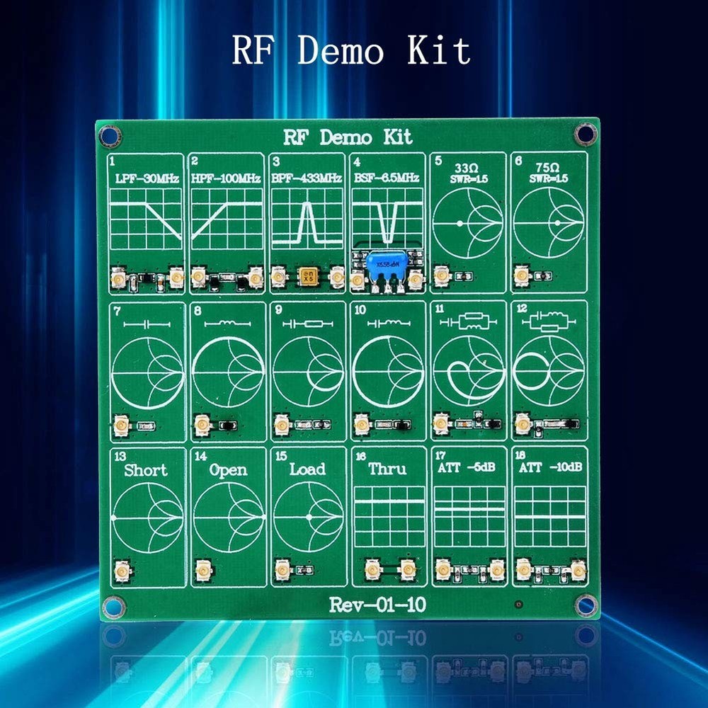 RF Test Board, 18 Functional Modules Demo Kit NanoVNA Module Green