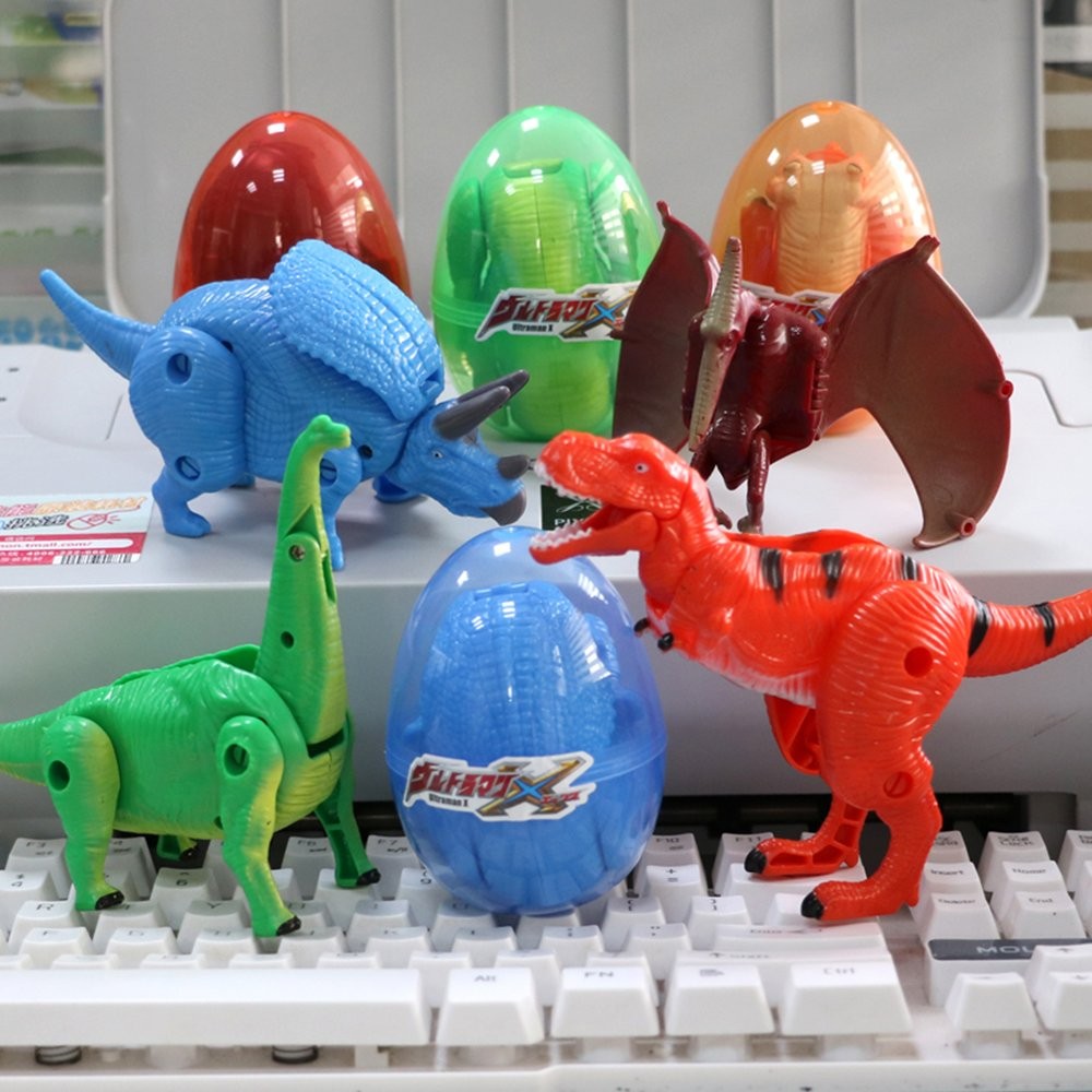 4 Pack Different Hatching Eggs Dinosaur 1 Count (Pack of 4), Random Color