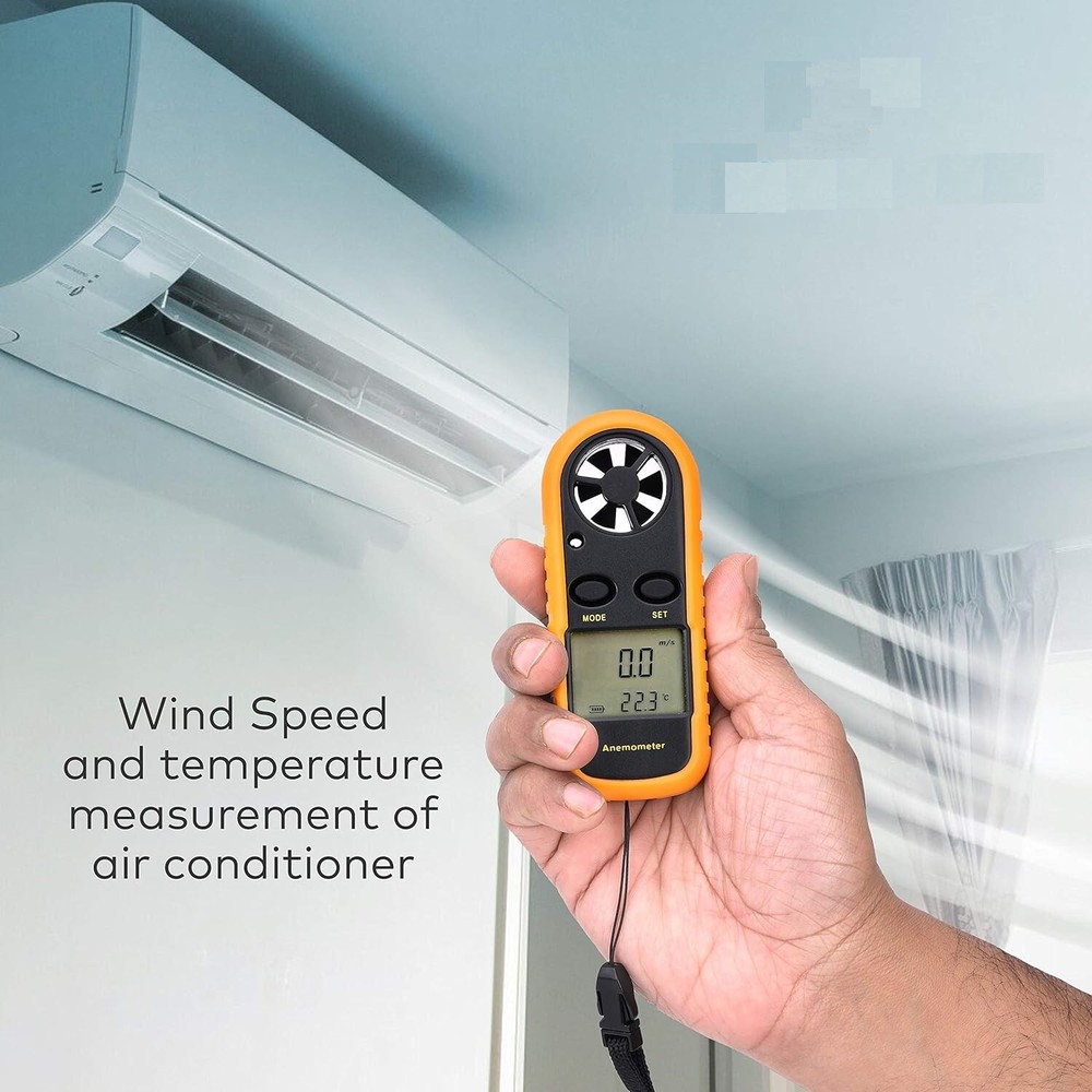 anemometer wind speed meter With LCD Backlight Portable Digital