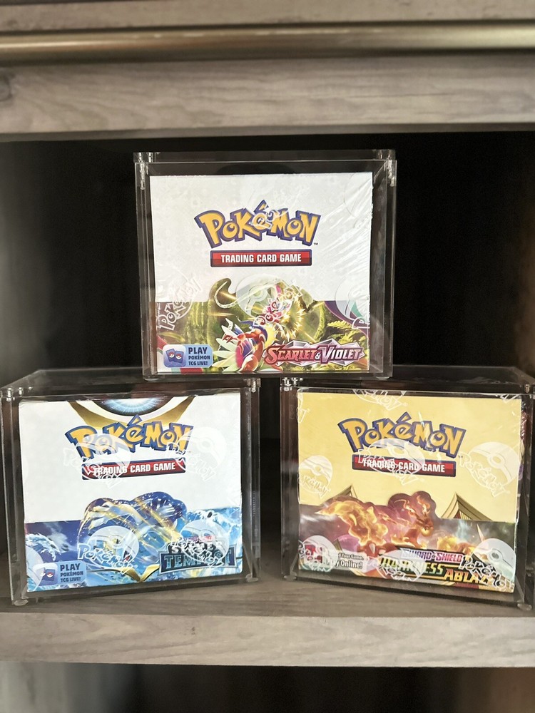Pokemon Booster Box Acrylic Protective Case! Durable And Magnetically Sealed!