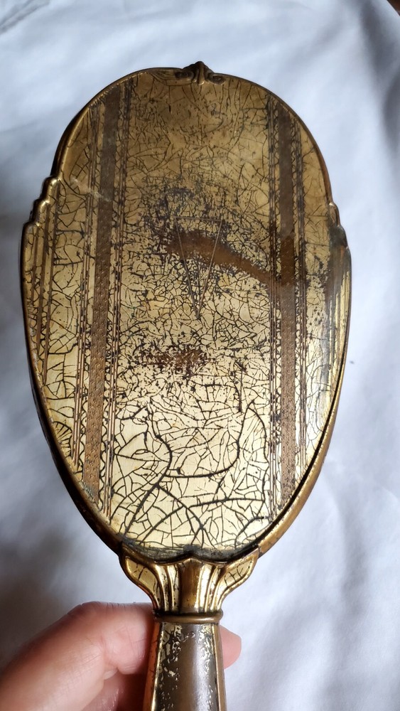 Gold Hand Mirror Antique