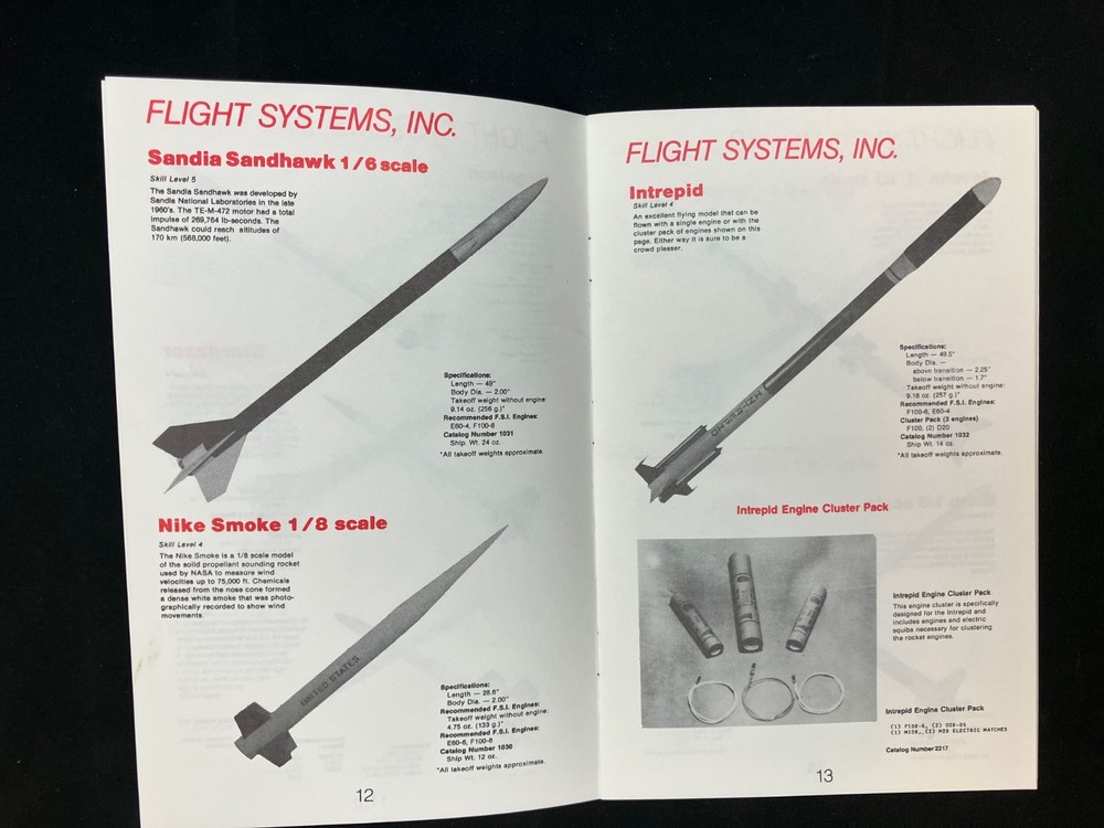 Flight Systems Inc. (FSI) 1993 Model Rocketry Catalog - Absolutely Mint!