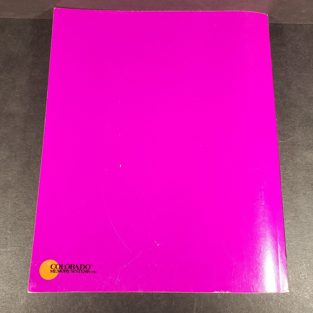 Colorado Tape Backup Software Users Guide For Windows PC Manual 1993