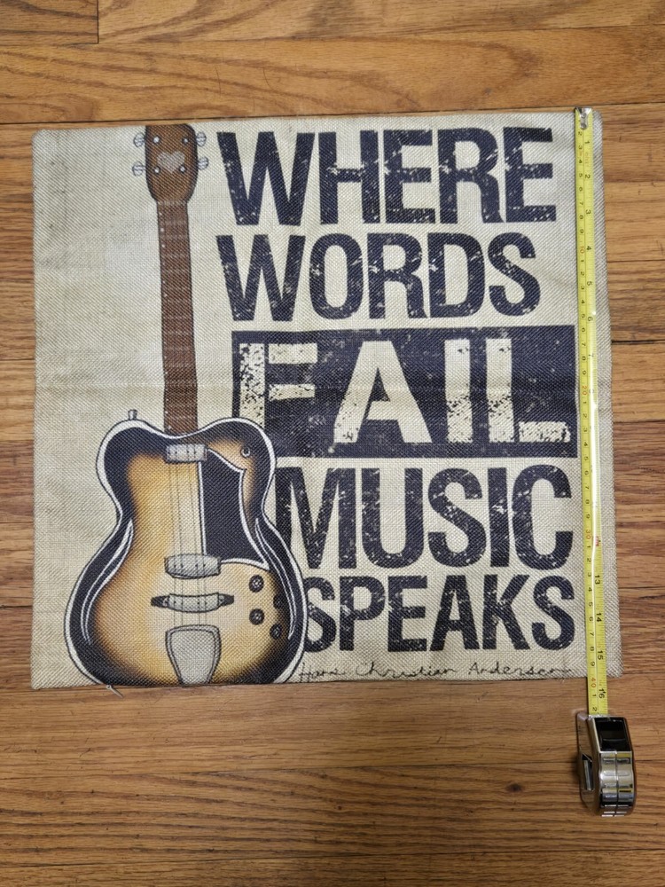 Where Words Fail Music Speaks Pillowcase