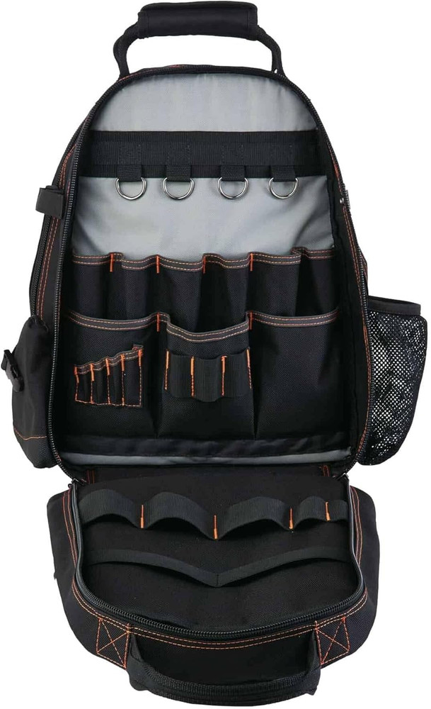Arsenal 5843 Black Tool Backpack with Dual Compartments - Regular Size