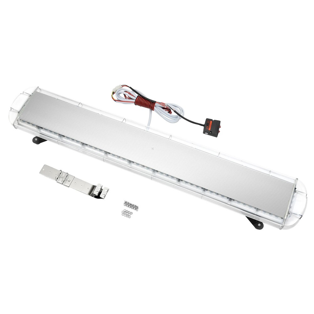 96 LED Strobe Light Bar w/Controller 16Strobe Modes Yellow Flash Light Emergency