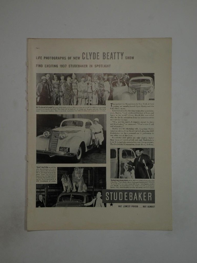 Magazine Ad* - 1937 - Studebaker - (#2)