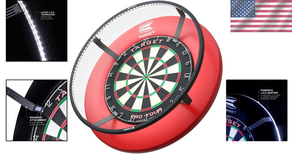 Corona Vision Dartboard LED Light - Complete Shadowless Coverage, Fits Any Board