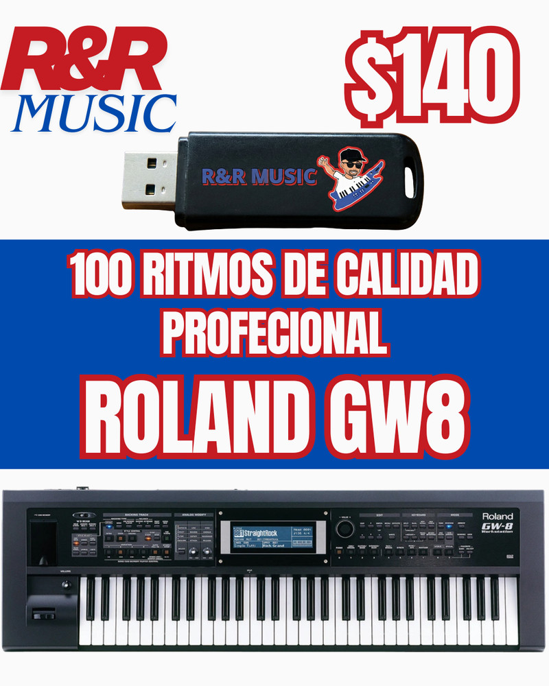 100 RITMOS ROLAND GW8