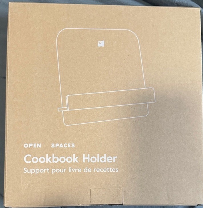 New in Box Open Spaces Cookbook Holder