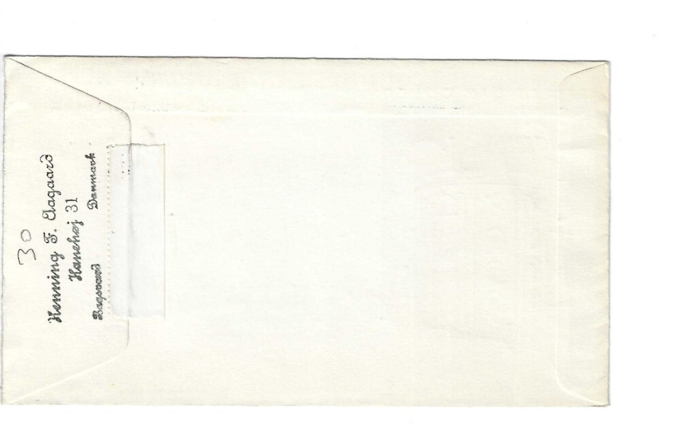 DENMARK 1968 FDC semi-postal issue sent to Canada