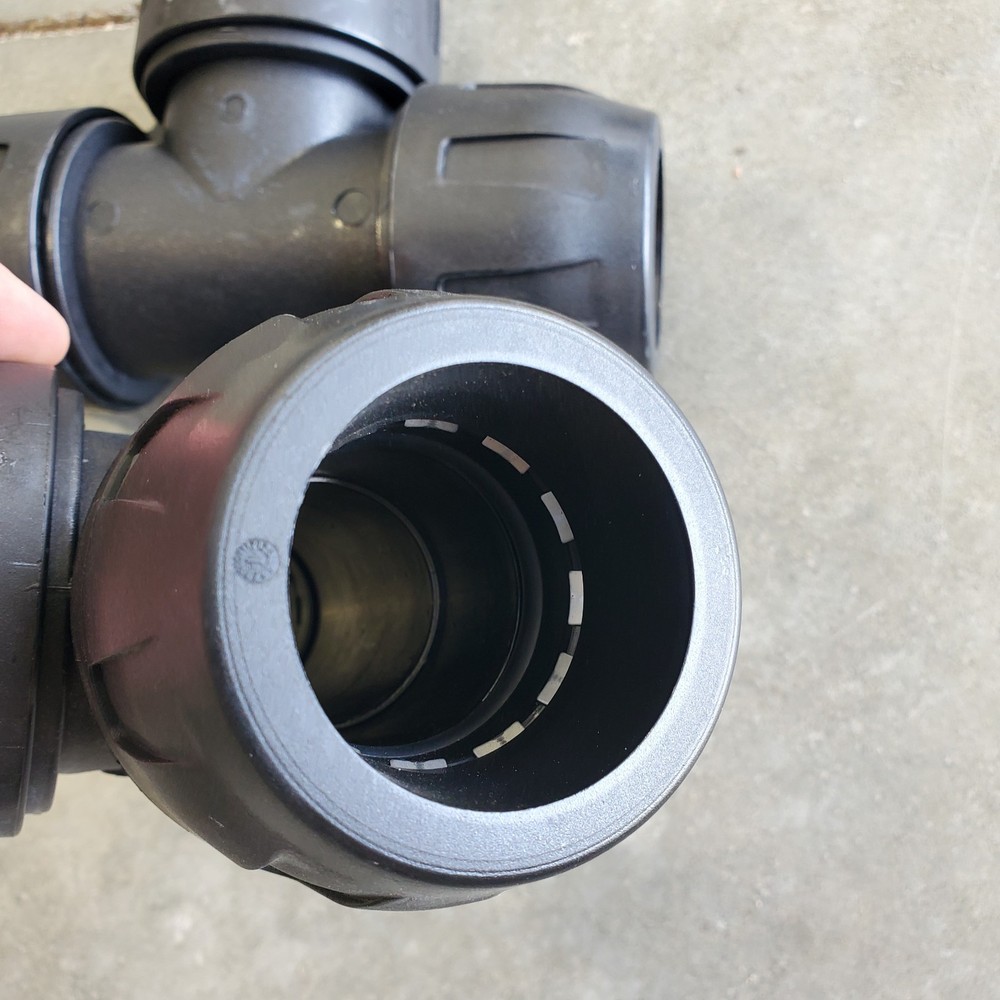 Aircom Quick Line QLTEPA040 Equal Tee PA 40MM