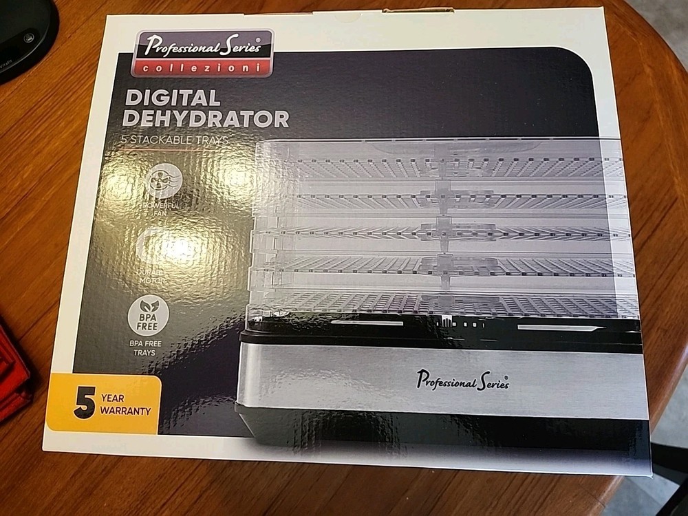 CE Brands Professional Series Digital Dehydrator - 5 Stackable Trays