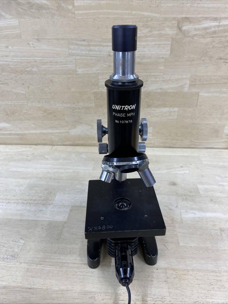 Unitron Phase mph 107978 Student Microscope HEAVY 11.5 lbs. WORKS