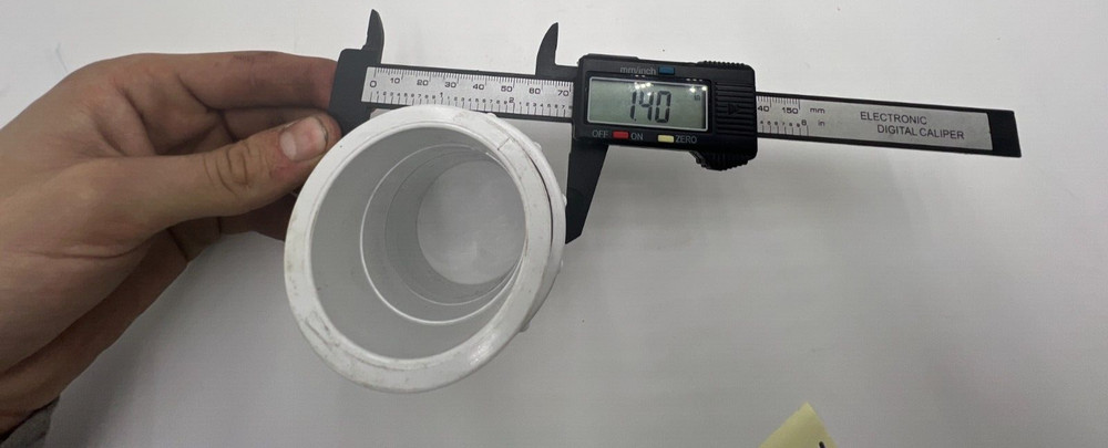 2" PVC Union Coupling Pipe Fitting White Socket X Socket Schedule