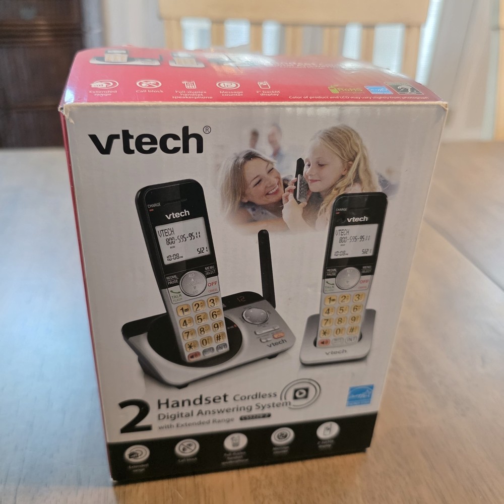 Vtech Cordless Answering System w/ extended range (2 Handset) CS5229-2