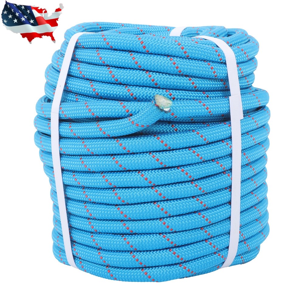Pulling Rigging Line 1/2" × 125' Double Braid Nylon Polyester Arborist Bull Rope