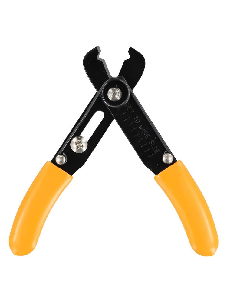 Electrical Wire Cable Cutting Single Hole Wire Stripper Flush Pliers Adjustable