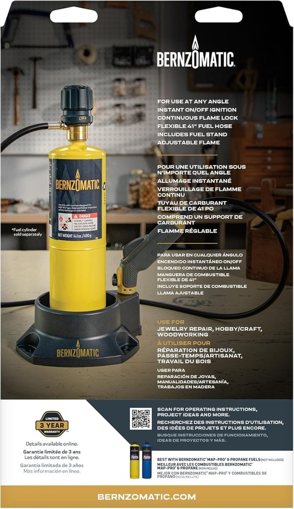 FirePoint Creator Precision Flame Torch with 41" Hose - MAP-Pro Compatible