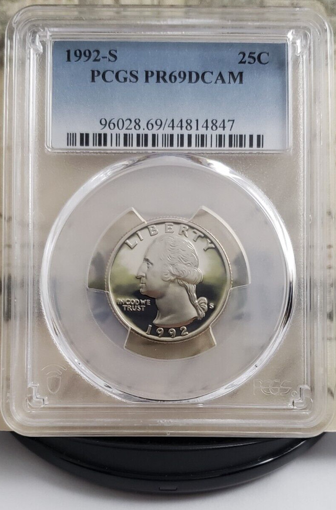 1992-S Washington Proof Quarter - PCGS PR69DCAM - Nice! 4847