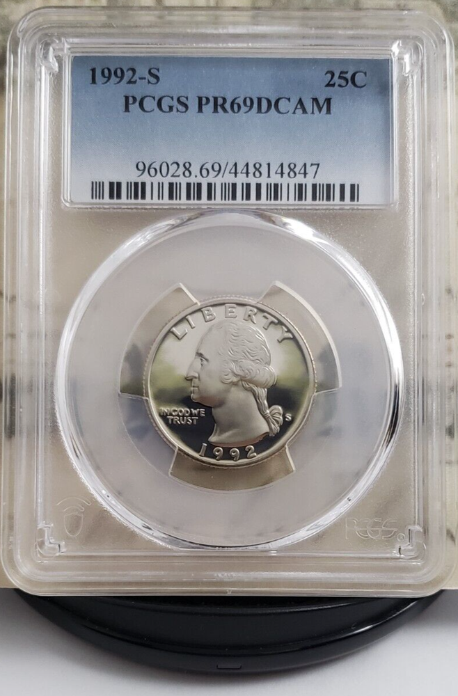 1992-S Washington Quarter - PCGS PR69DCAM - Nice! 4847