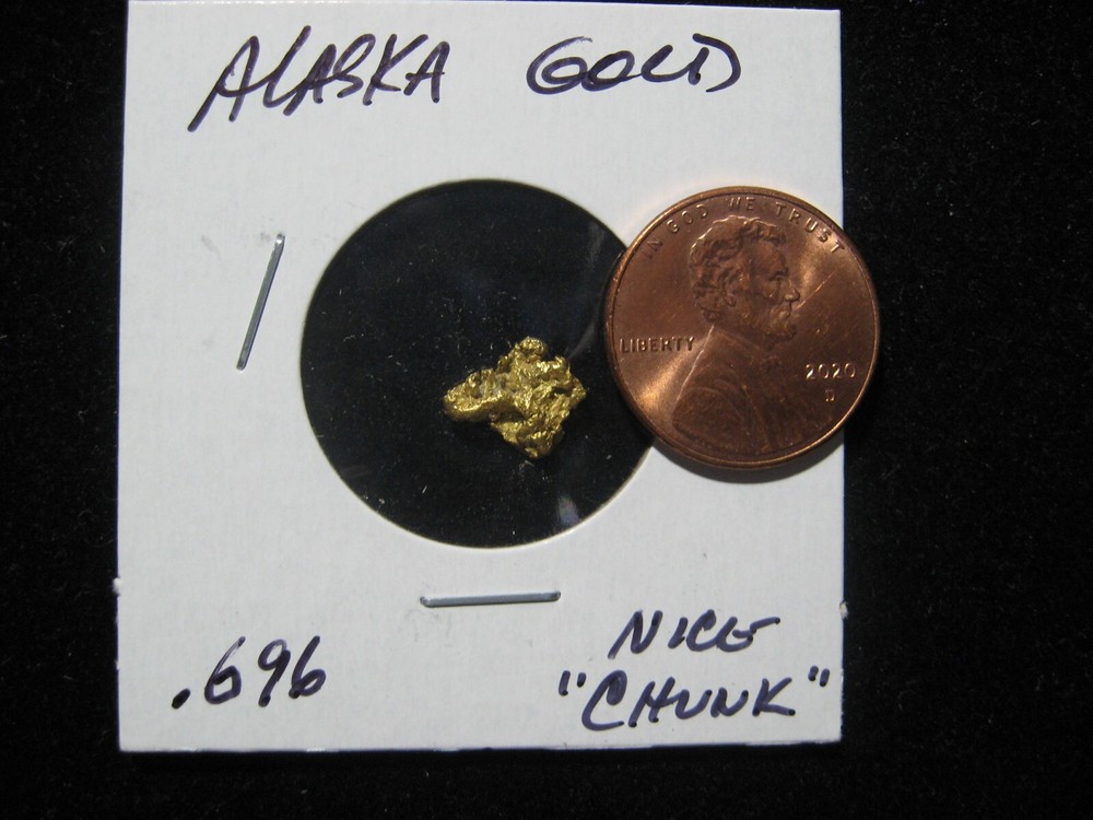 ALASKA GOLD NUGGETS  .696 GRAM