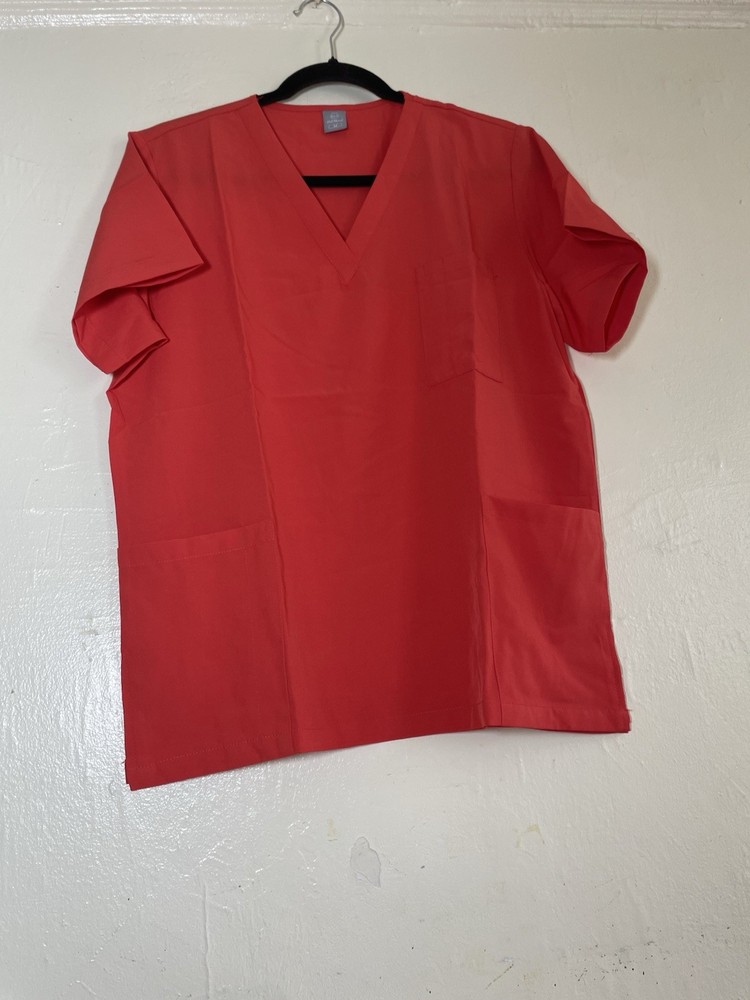 Red Orange Scrub Uniform Set