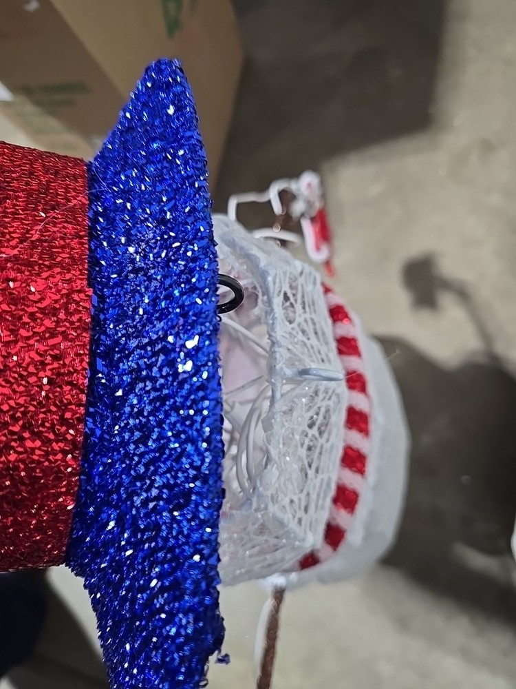 National Tree Company 30 in. Pre-Lit Fabric Snowman