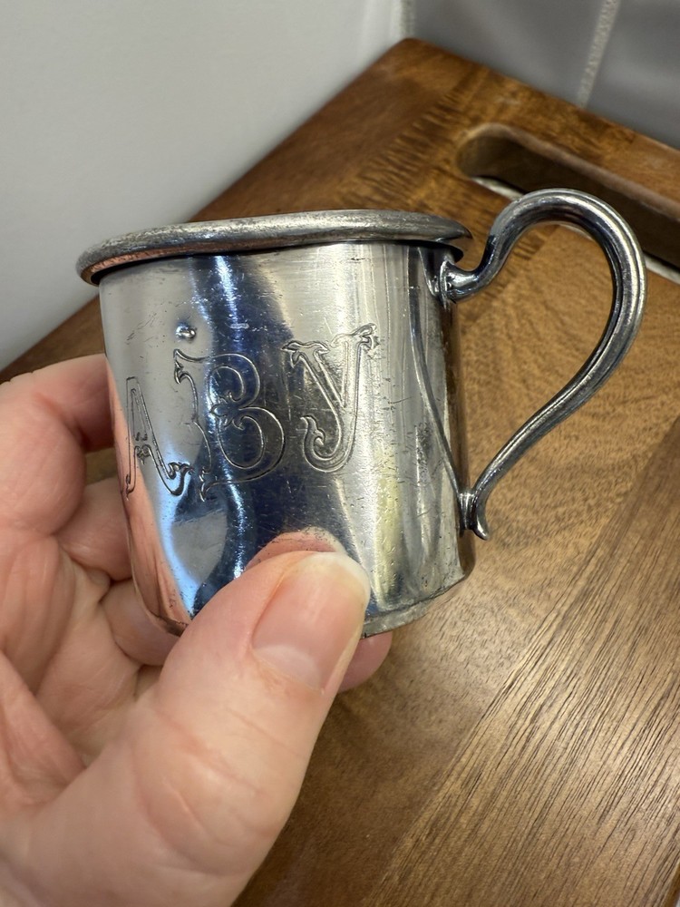 WR Rogers Silver Plate # 05 Baby Cup Read
