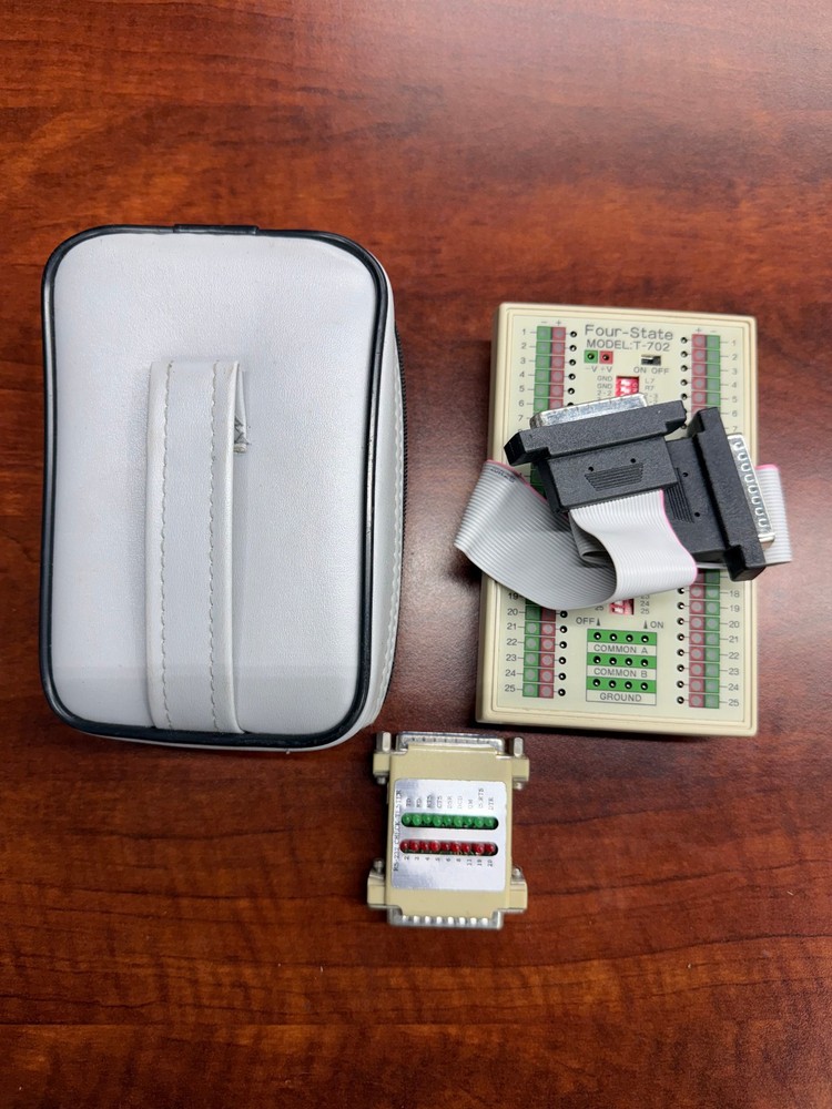 FOUR STATE MODEL T-702 RS232 INTERFACE TESTER W Manual And Case Four-State