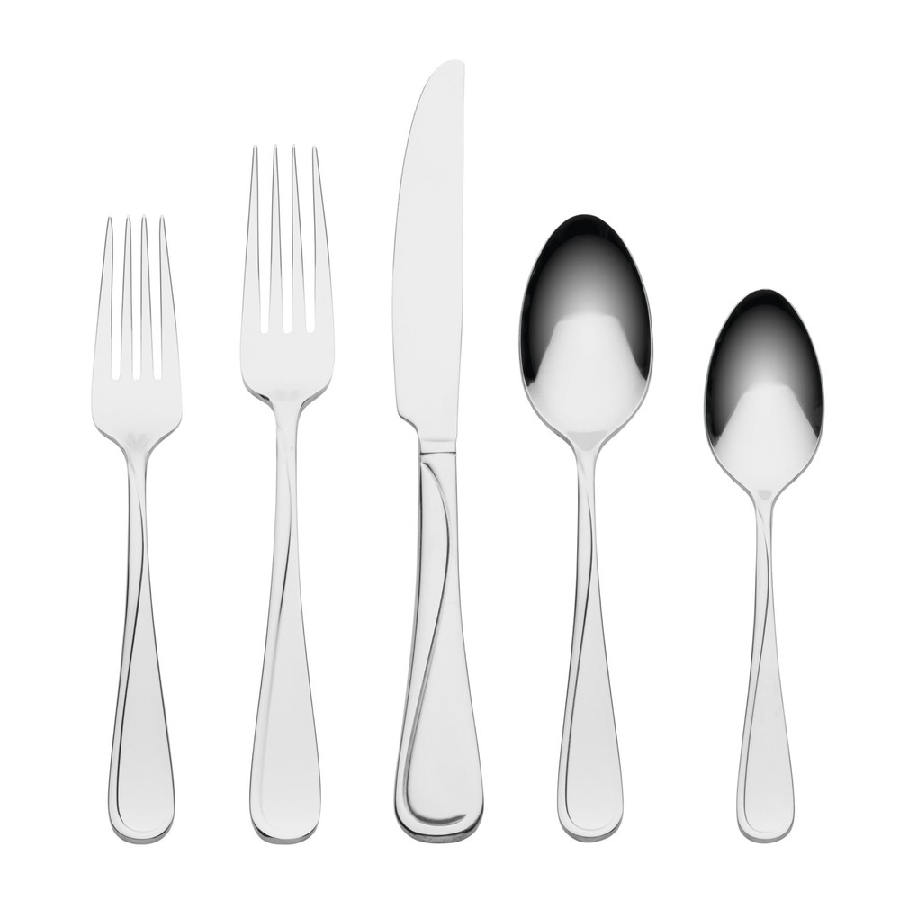Soar 65Pc Flatware Set, 65 Count, Metallic