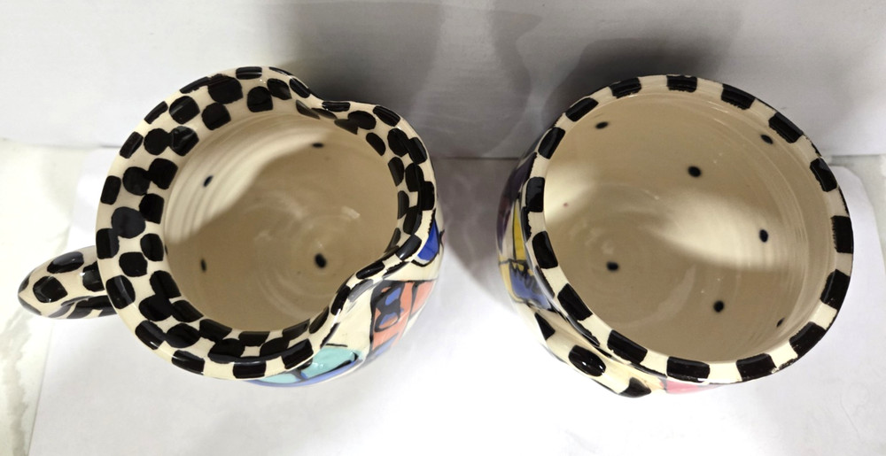 ROBIN STERLING CERAMIC HIGH HEEL SUGAR & CREAMER SET FOR STUART WEITZMAN